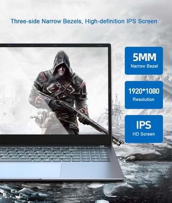 صفحه‌کلید با نور پس‌زمینه 15.6 اینچی لپ‌تاپ رایانه‌های بازی I7 1165G7 CPU قاب آلومینیومی