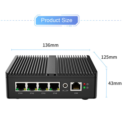 کامپیوتر تعبیه شده بدون فن Mini Pc N5105 DDR4 پشتیبانی از 4k Hd Mini PC با کارایی بالا مینی کامپیوتر Win10 Fanless